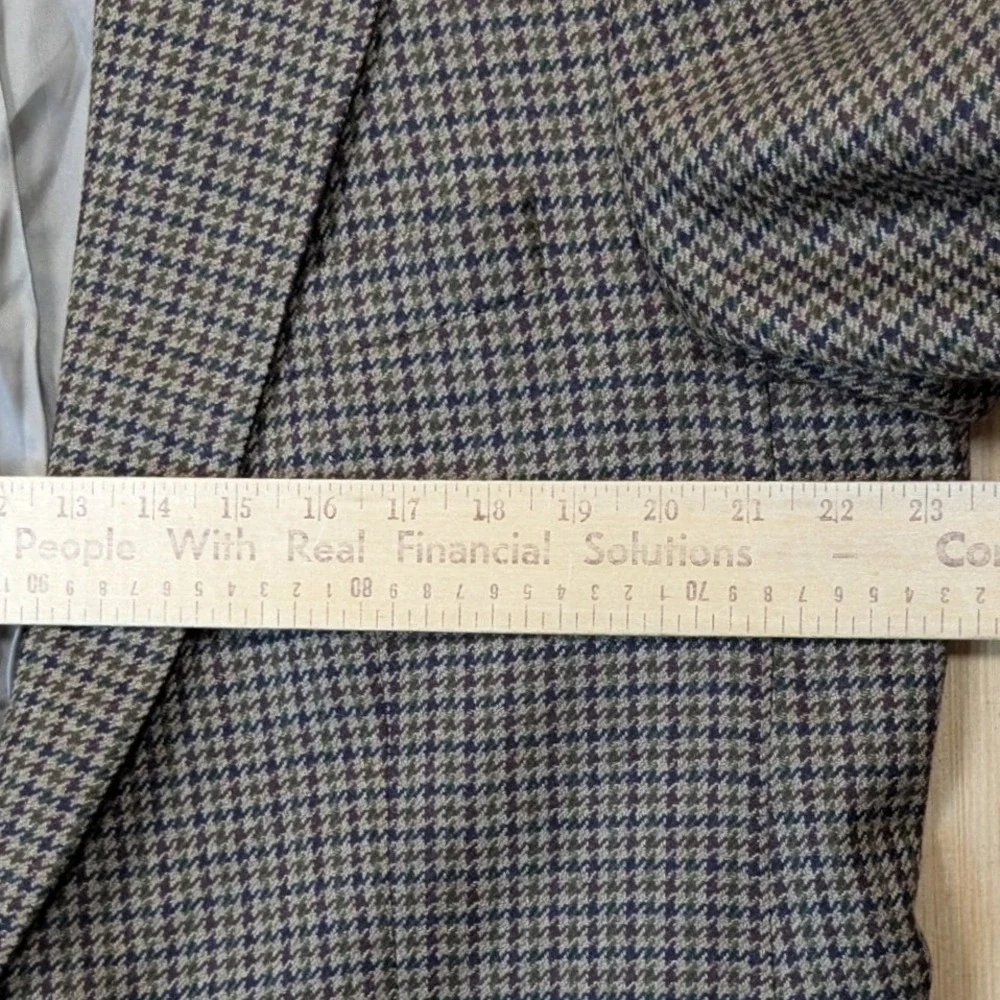 Chaps Ralph Lauren Mens 46T Brown Houndstooth 100% Wool Blazer Sport Coat Canada